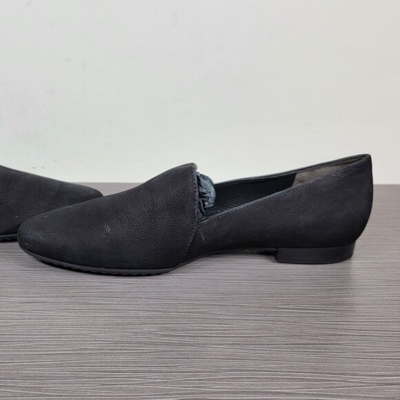 Paul Green Almond Toe Flat, Black Nubuck, Womens Size 7.5 US / 5 UK - Picture 6 of 13